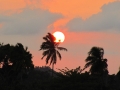 Setting sun
