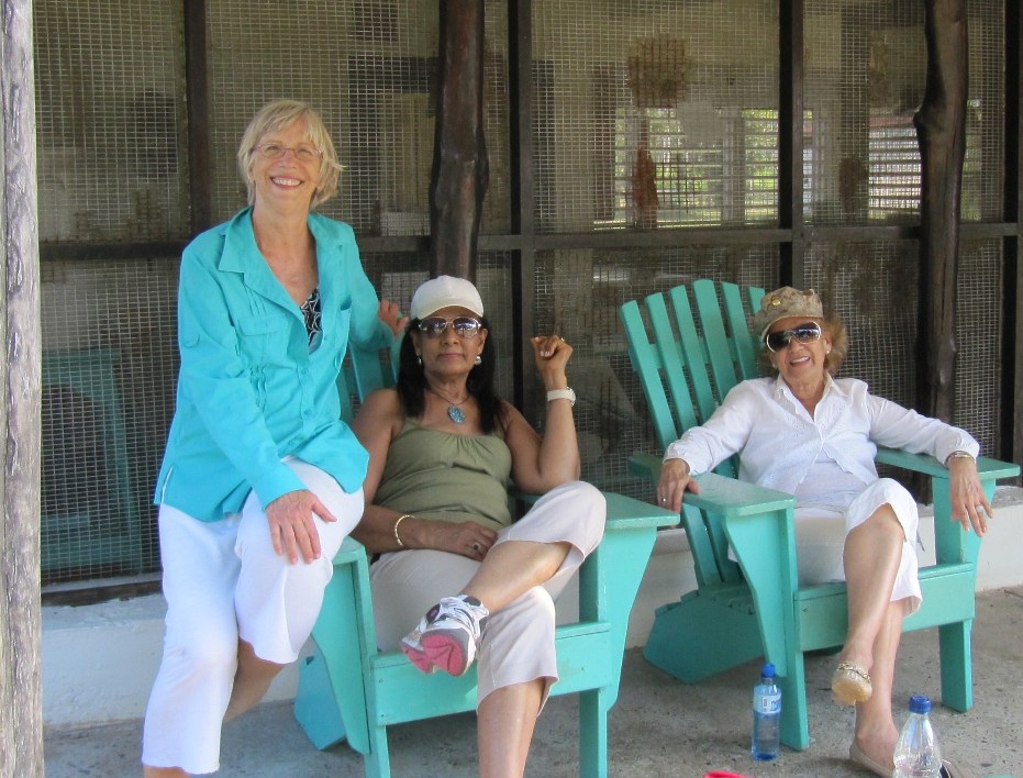 Rita with friends Lilia and Zuleica at Cocoloco 2013