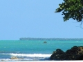 Punta Hicaco in distance - coconut plantations